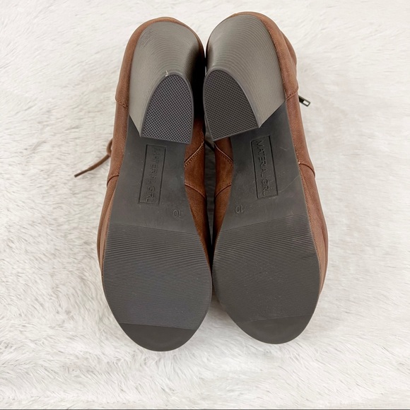 Material Girl Rheta Cognac Lace Up Booties - Picture 6 of 6